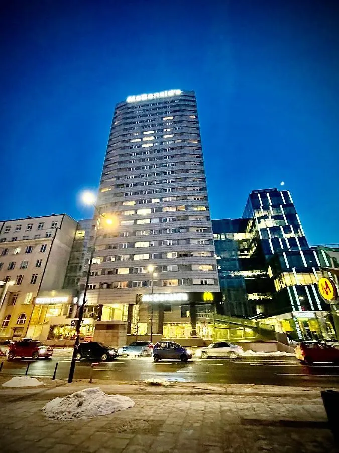 Super Apartament Blue Scisle Centrum Dwie Linie Metra Netflix Wifi 300 Mbs Panorama Miasta Warsaw Apartment
